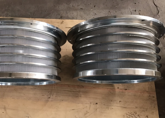Stainless Steel Slot Pressure Screen Basket For Paper Pulp Making Machine